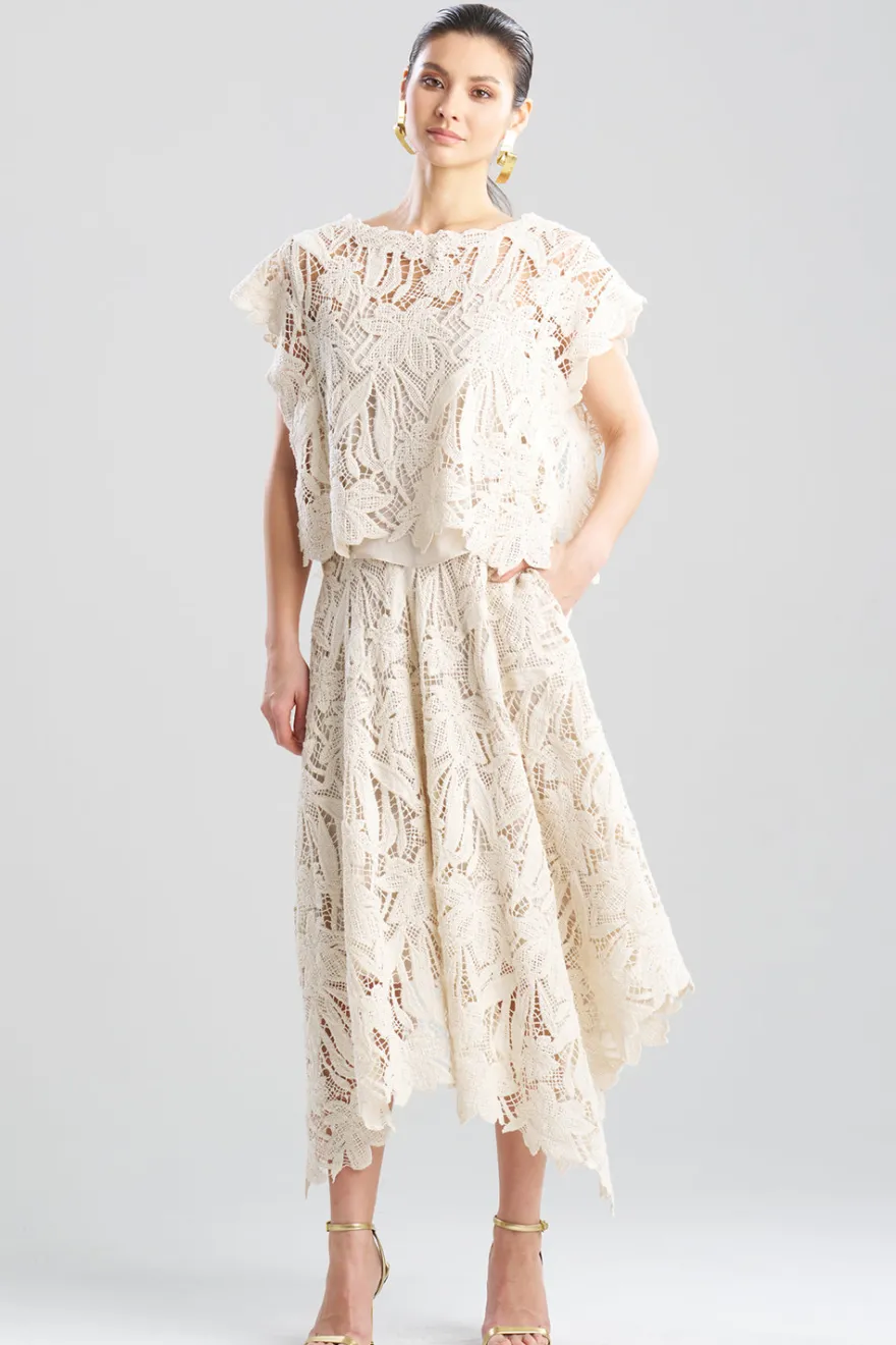 Crochet Lace Cotton Square Top