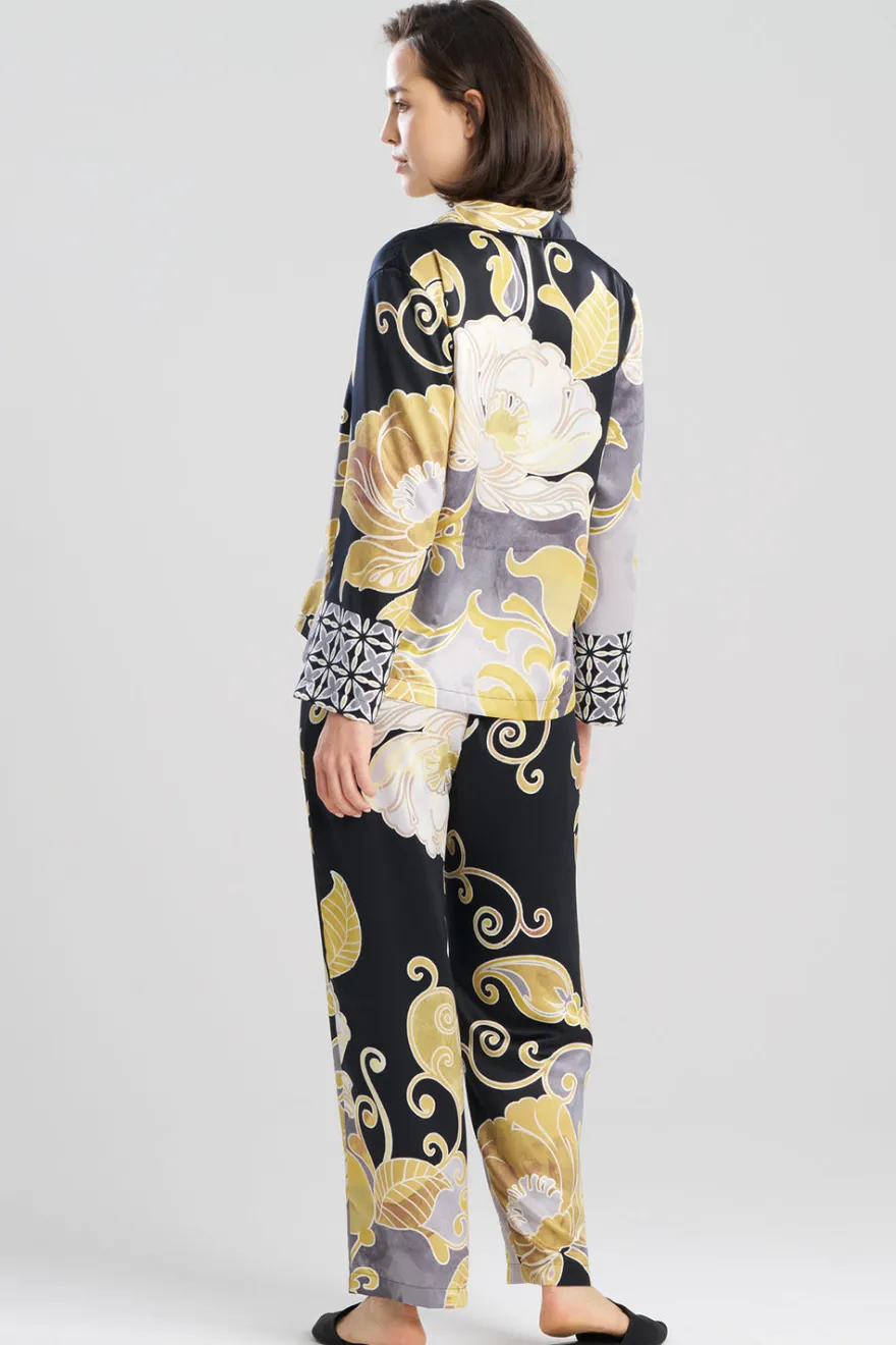 Deco Printed Charmeuse Notch PJ