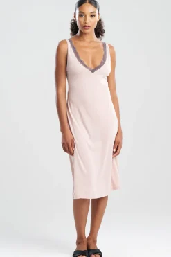 Dhalia Knit Jersey Lace Gown