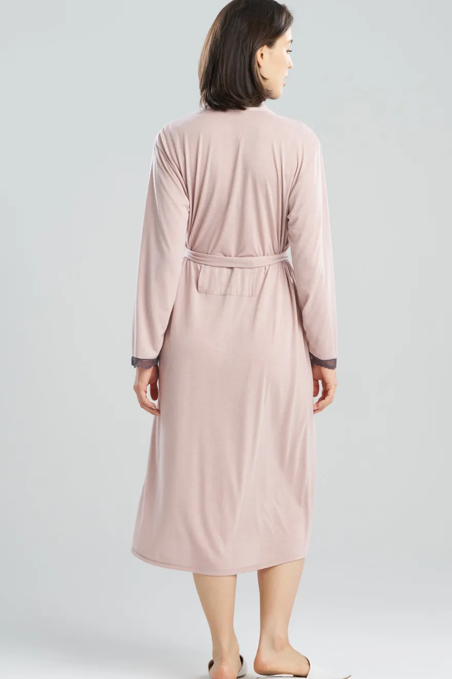 Dhalia Knit Jersey Lace Robe