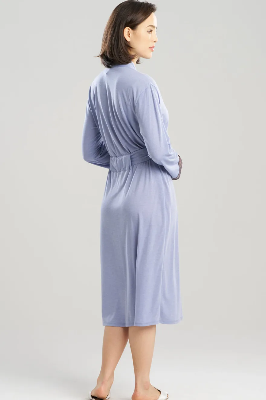 Dhalia Knit Jersey Lace Robe
