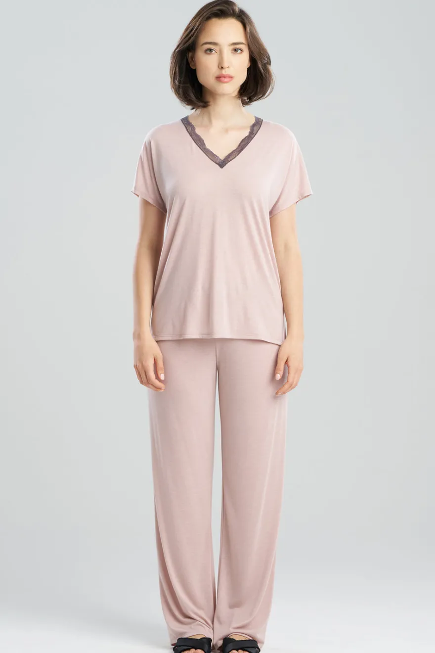 Dhalia Knit Jersey Lace Short Sleeve PJ