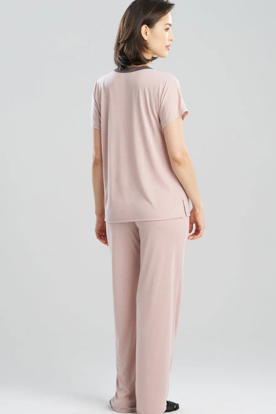 Dhalia Knit Jersey Lace Short Sleeve PJ