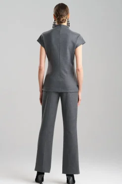 Double Jersey Funnel Neck Top