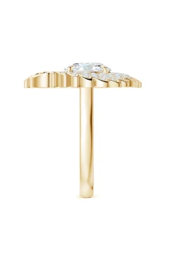 Dragon Lab-Grown 14K Gold Round Diamond Ring