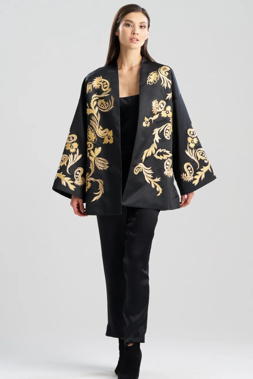 Duchess Satin Embroidered Coat