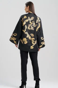 Duchess Satin Embroidered Coat