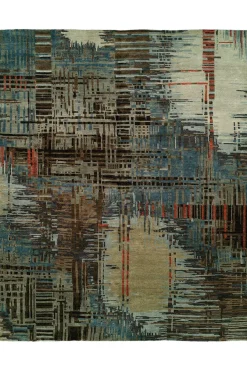 Dynasty- Abstract Plaid Rug