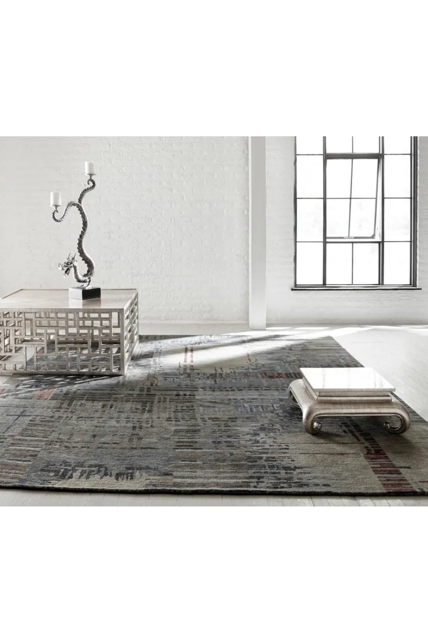 Dynasty- Abstract Plaid Rug