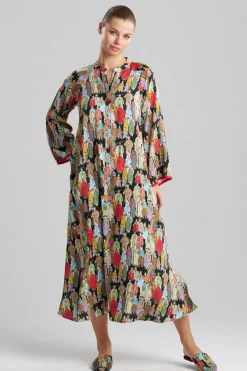 Dynasty Mandarin Zip Caftan