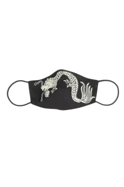 Embroidered Dragon Face Mask