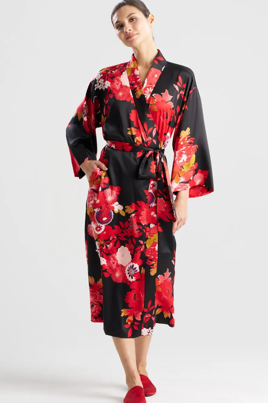 Empress Printed Satin Robe