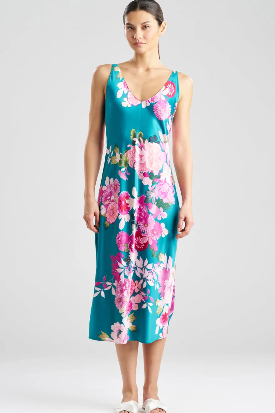 Empress Printed Satin Slip Dress