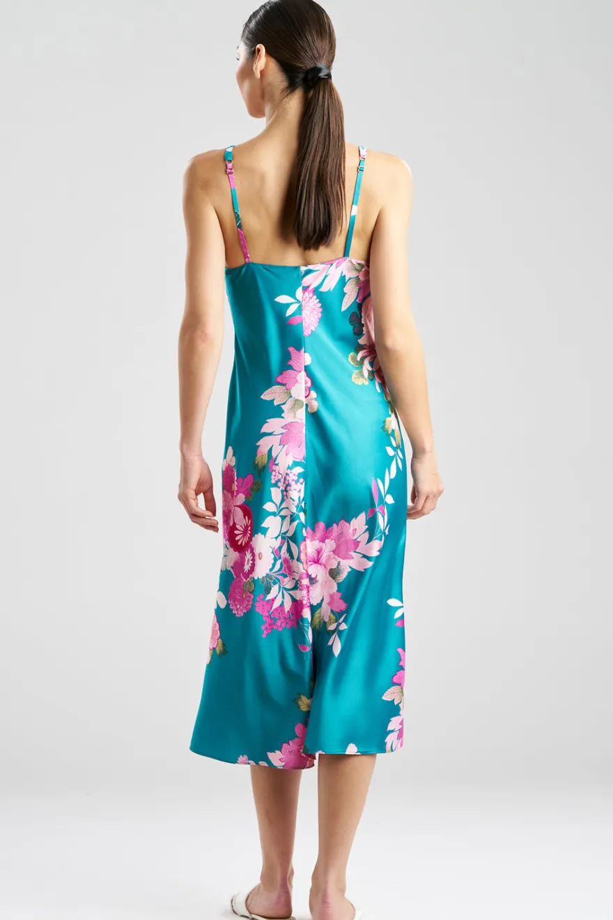 Empress Printed Satin Slip Dress