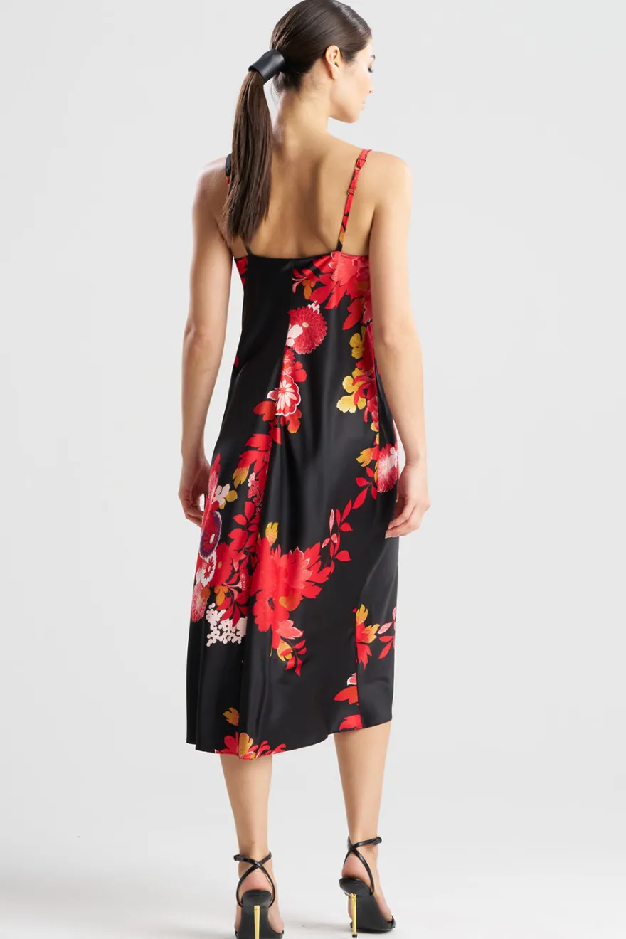 Empress Printed Satin Slip Dress