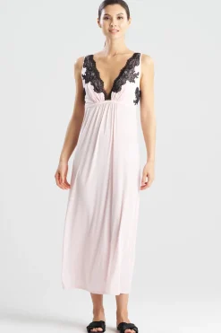 Enchant Lace Applique V-Neck Slip Dress