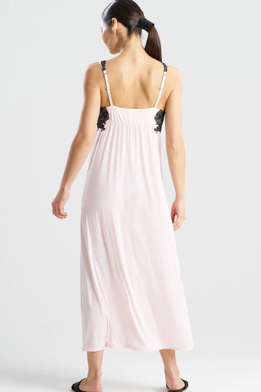 Enchant Lace Applique V-Neck Slip Dress