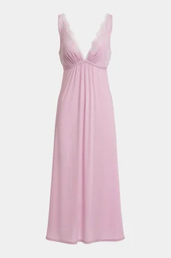 Enchant Lace Applique V-Neck Slip Dress