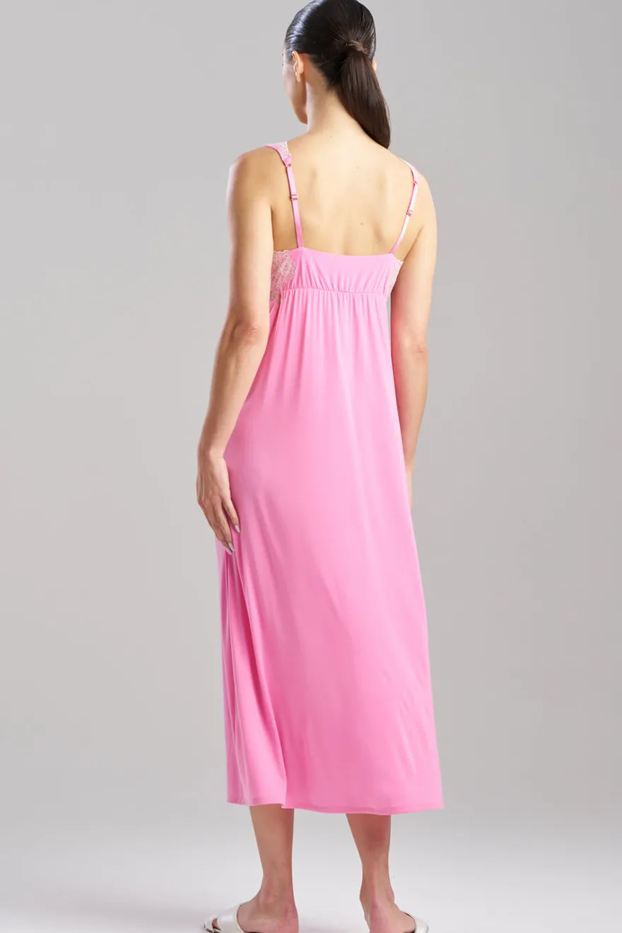 Enchant Lace Applique V-Neck Slip Dress