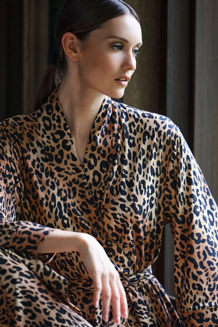 Exotic Animal Cozy Knit Robe