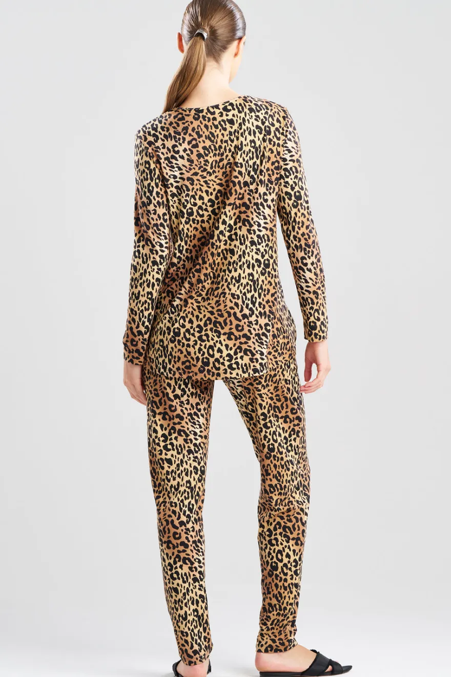 Exotic Animal Cozy Knit V-Neck PJ