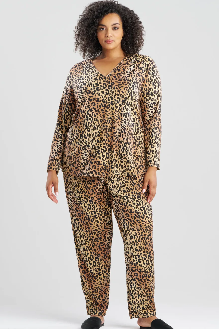 Exotic Animal Cozy Knit V-Neck PJ