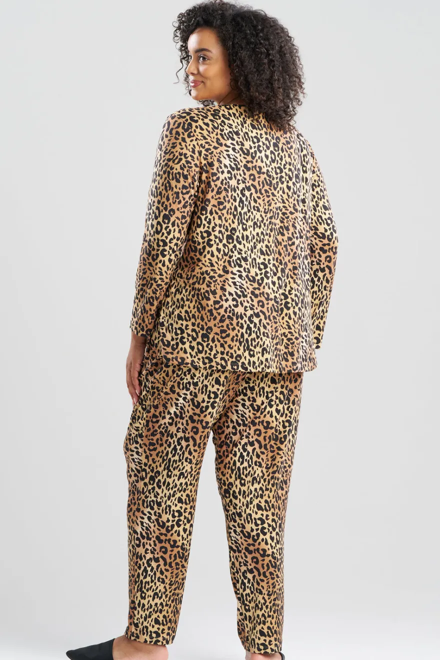 Exotic Animal Cozy Knit V-Neck PJ