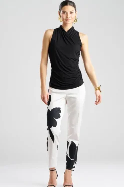Feather Lightweight Knit Twist Neck Top