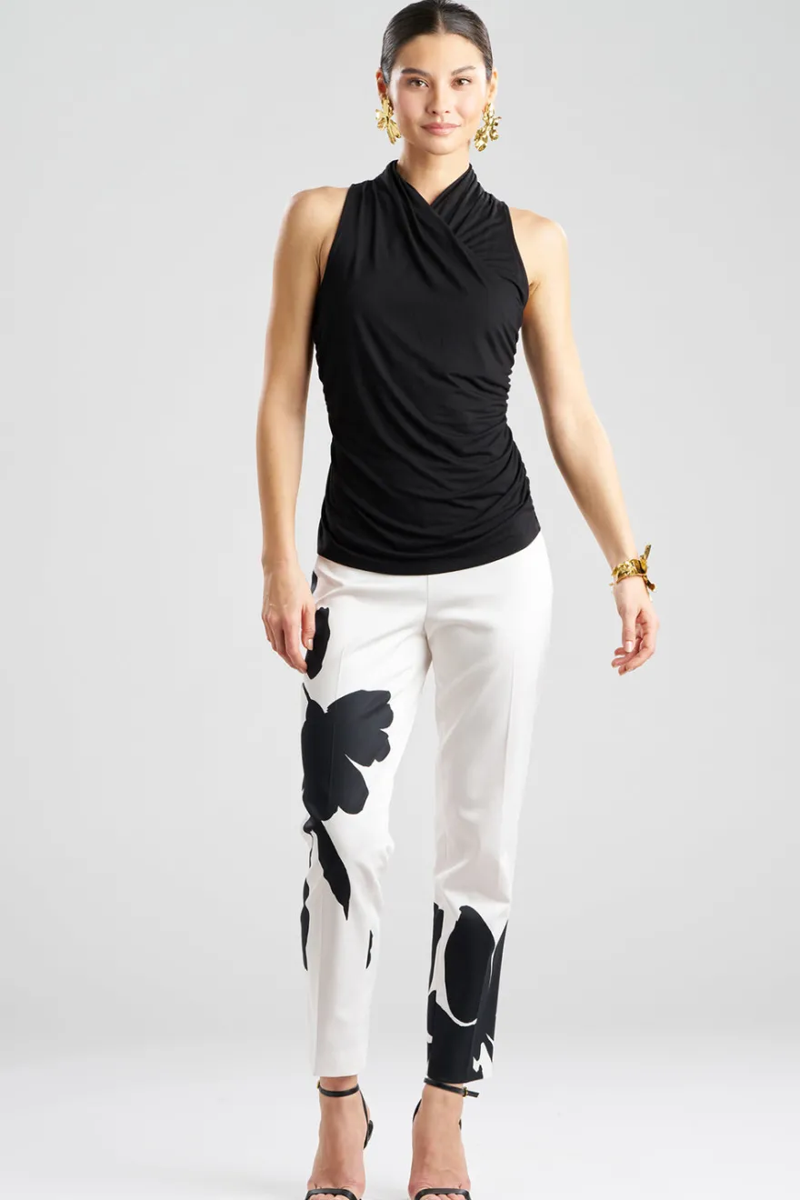 Feather Lightweight Knit Twist Neck Top