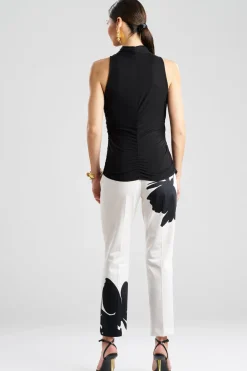Feather Lightweight Knit Twist Neck Top
