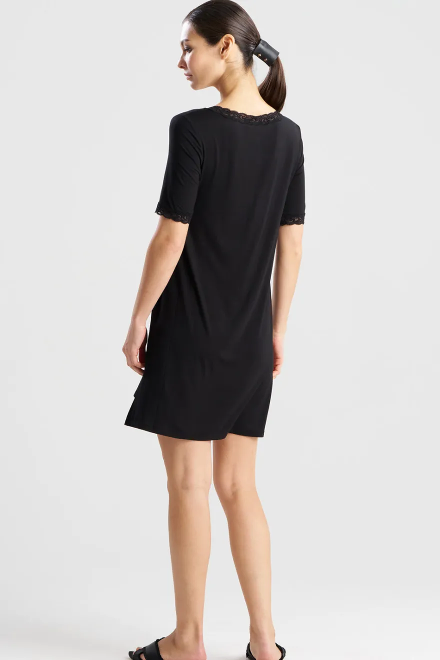 Feathers Essentials Lenzing™ Ecovero™ Viscose Lace Sleepshirt