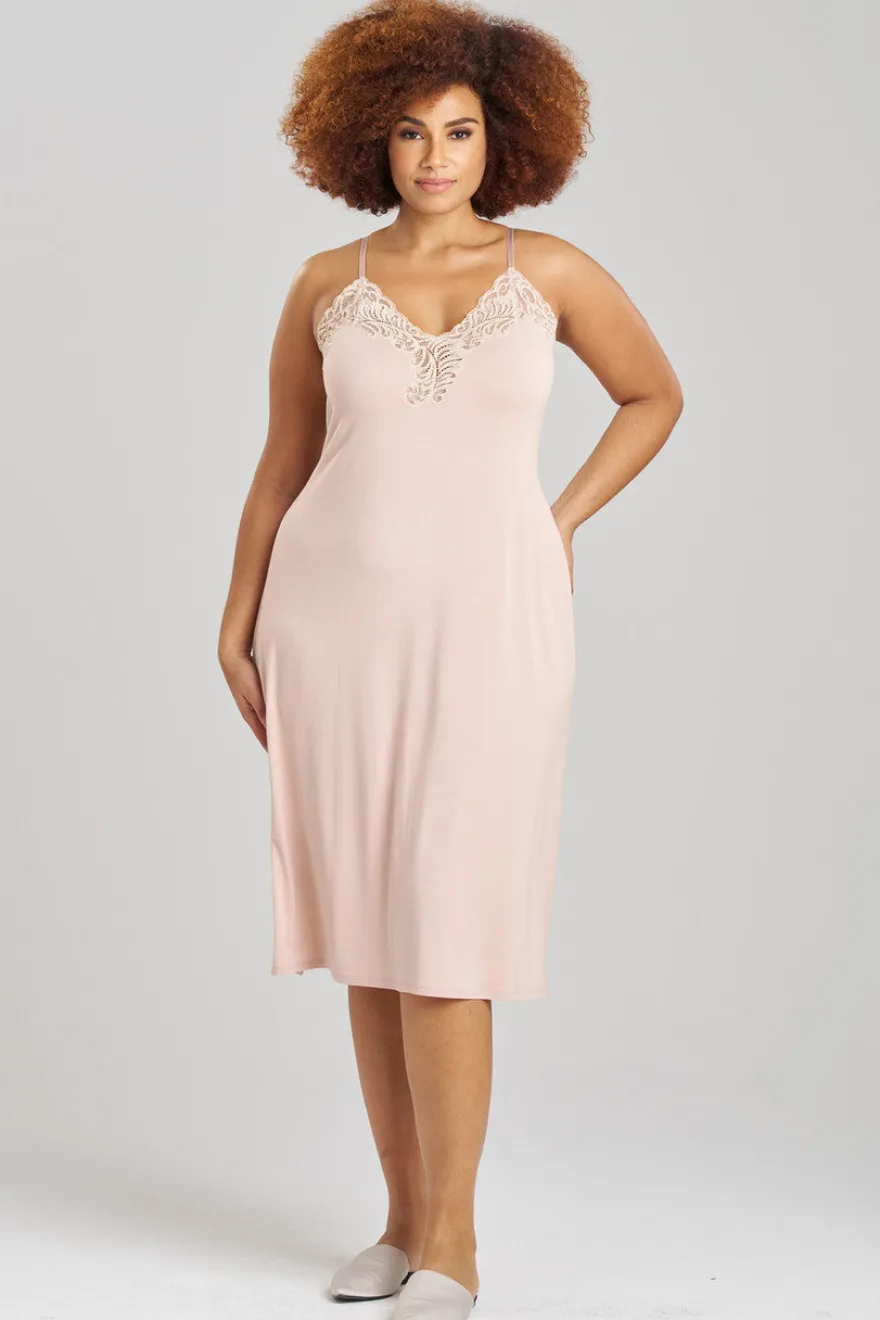 Feathers Essentials Lenzing™ Ecovero™ Viscose Lace Slip Dress