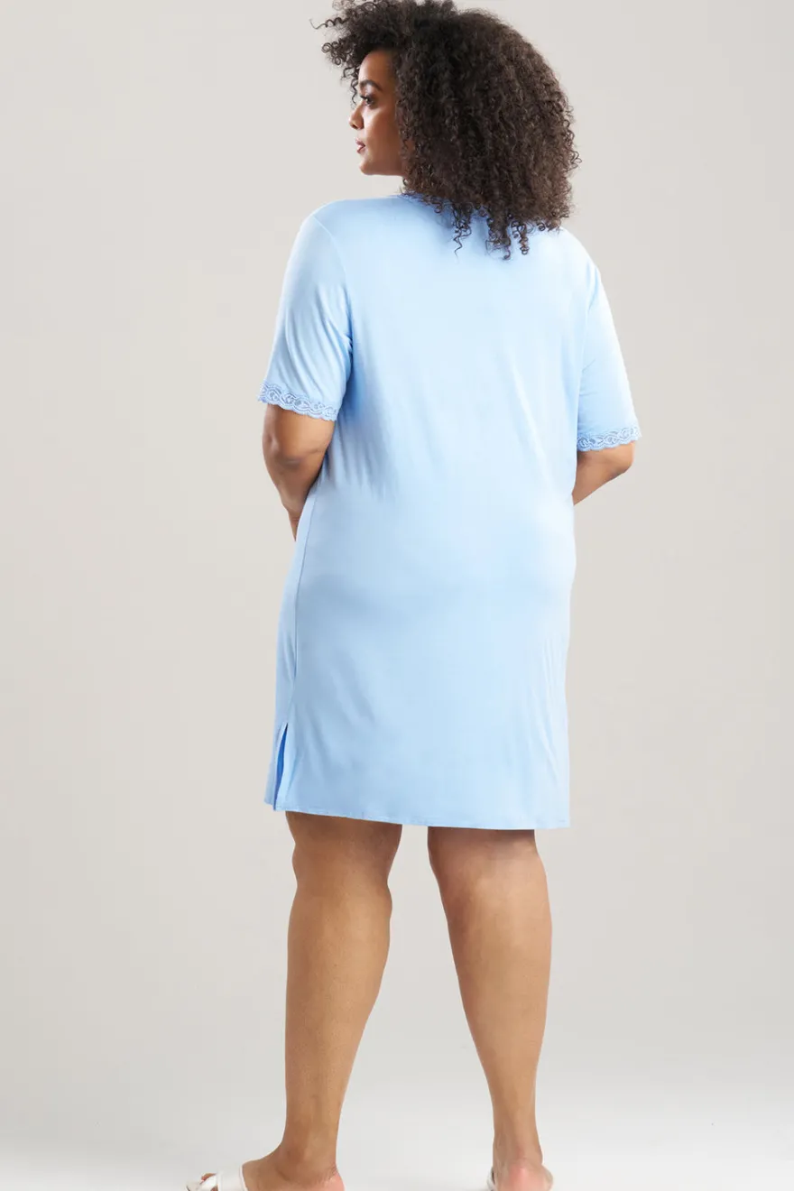 Feathers Essentials Lenzing™ Ecovero™ Viscose Lace Sleepshirt