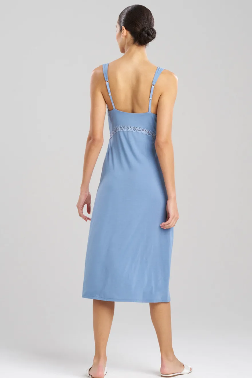 Feathers Essentials Lenzing™ Ecovero™ Viscose Lace Applique Slip Dress
