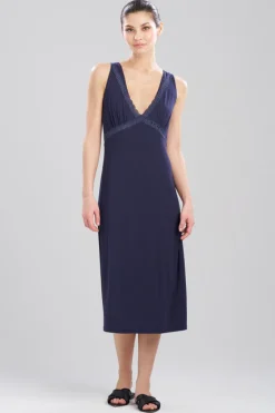 Feathers Essentials Lenzing™ Ecovero™ Viscose Lace Applique Slip Dress
