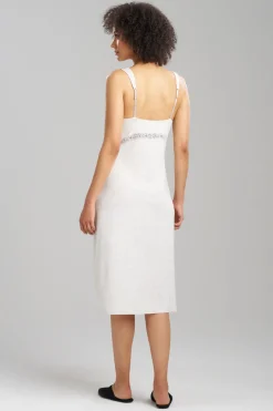 Feathers Essentials Lenzing™ Ecovero™ Viscose Lace Applique Slip Dress