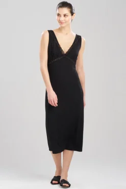 Feathers Essentials Lenzing™ Ecovero™ Viscose Lace Applique Slip Dress