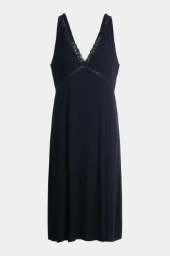 Feathers Essentials Lenzing™ Ecovero™ Viscose Lace Applique Slip Dress