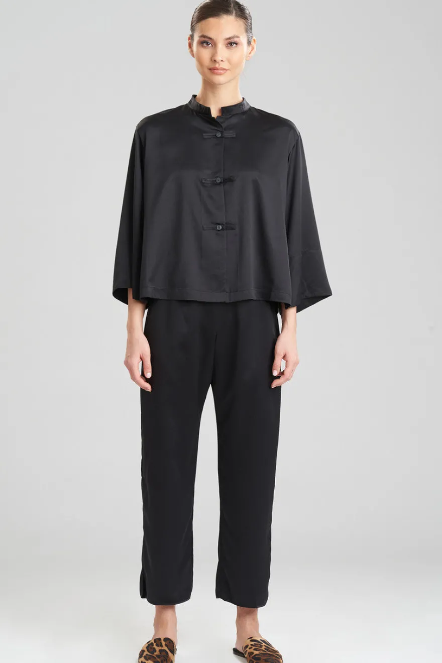 Feathers Satin Essentials Mandarin PJ