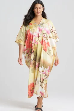 Floral Garden V-Neck Caftan