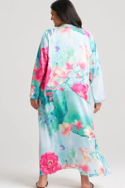 Floral Garden Zip Caftan