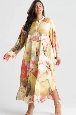 Floral Garden Zip Caftan