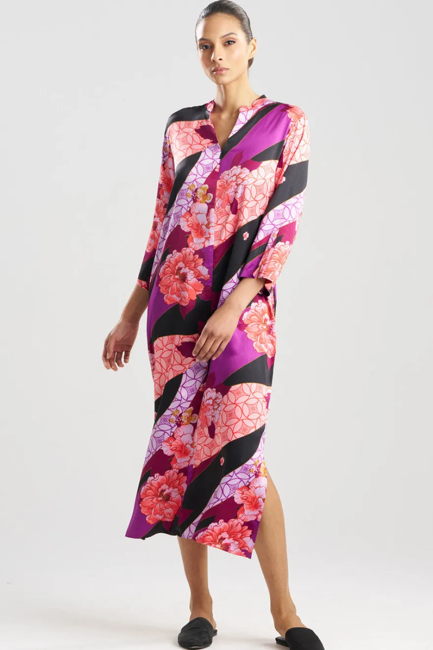 Floral Tapestry Satin Caftan