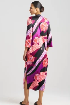 Floral Tapestry Satin Caftan