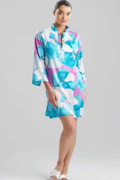 Floria Printed Satin Sleepshirt