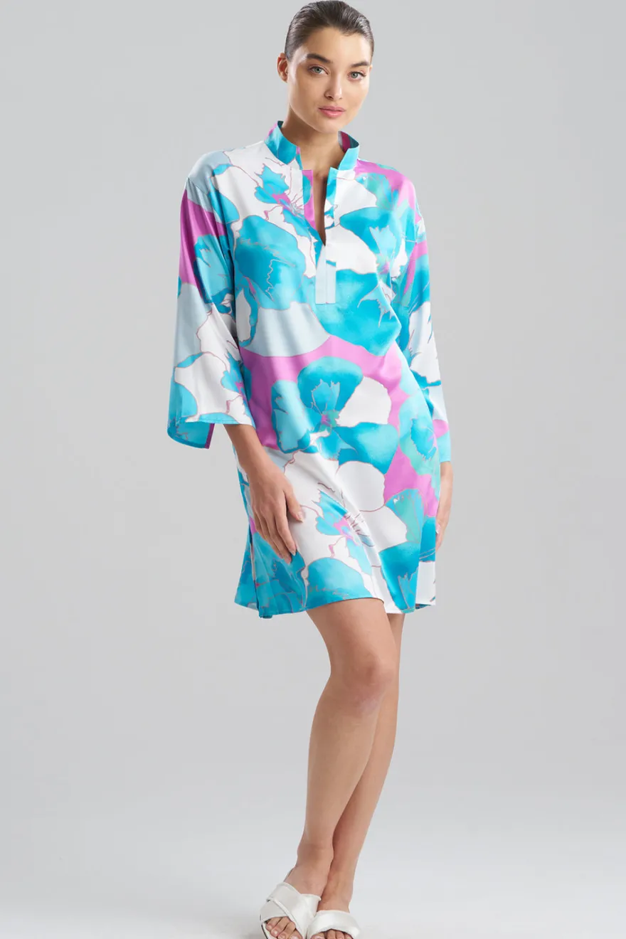 Floria Printed Satin Sleepshirt