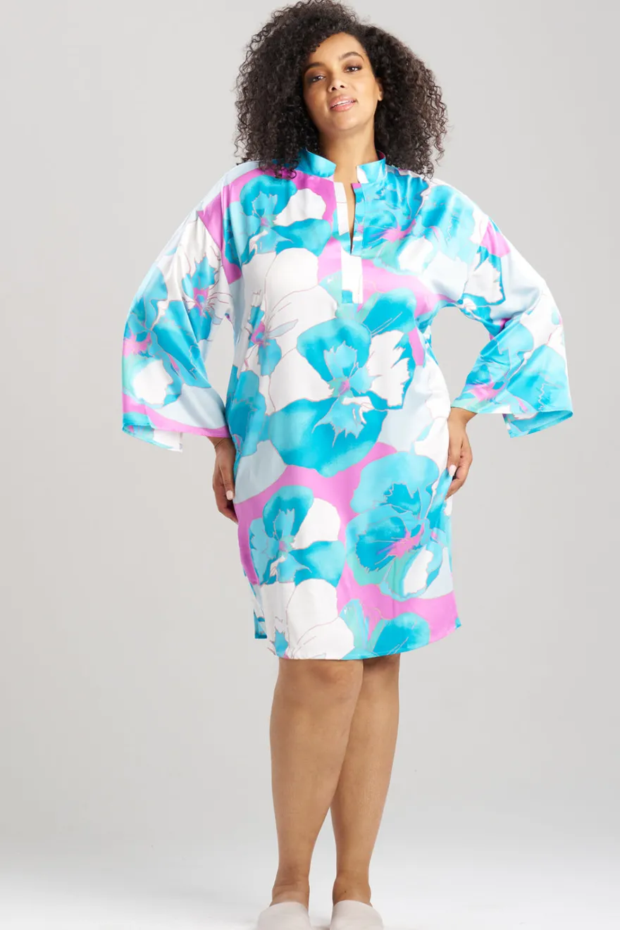 Floria Printed Satin Sleepshirt