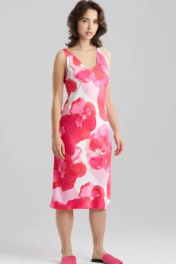 Floria Printed Satin Slip Dress