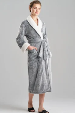 Frosted Cashmere Fleece Robe