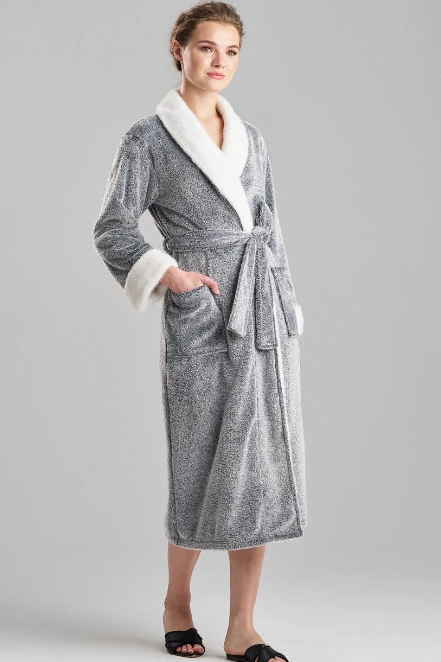 Frosted Cashmere Fleece Robe